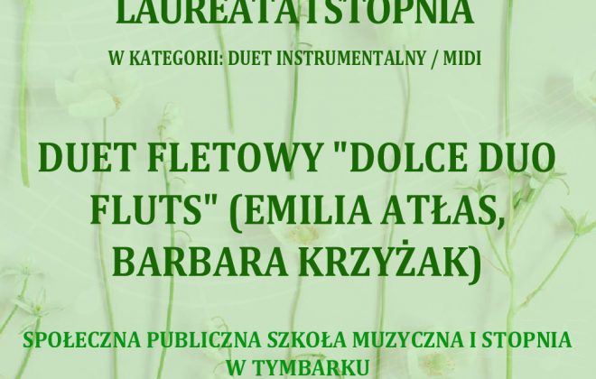 Duet – Dolce duo fluts – znowu na podium